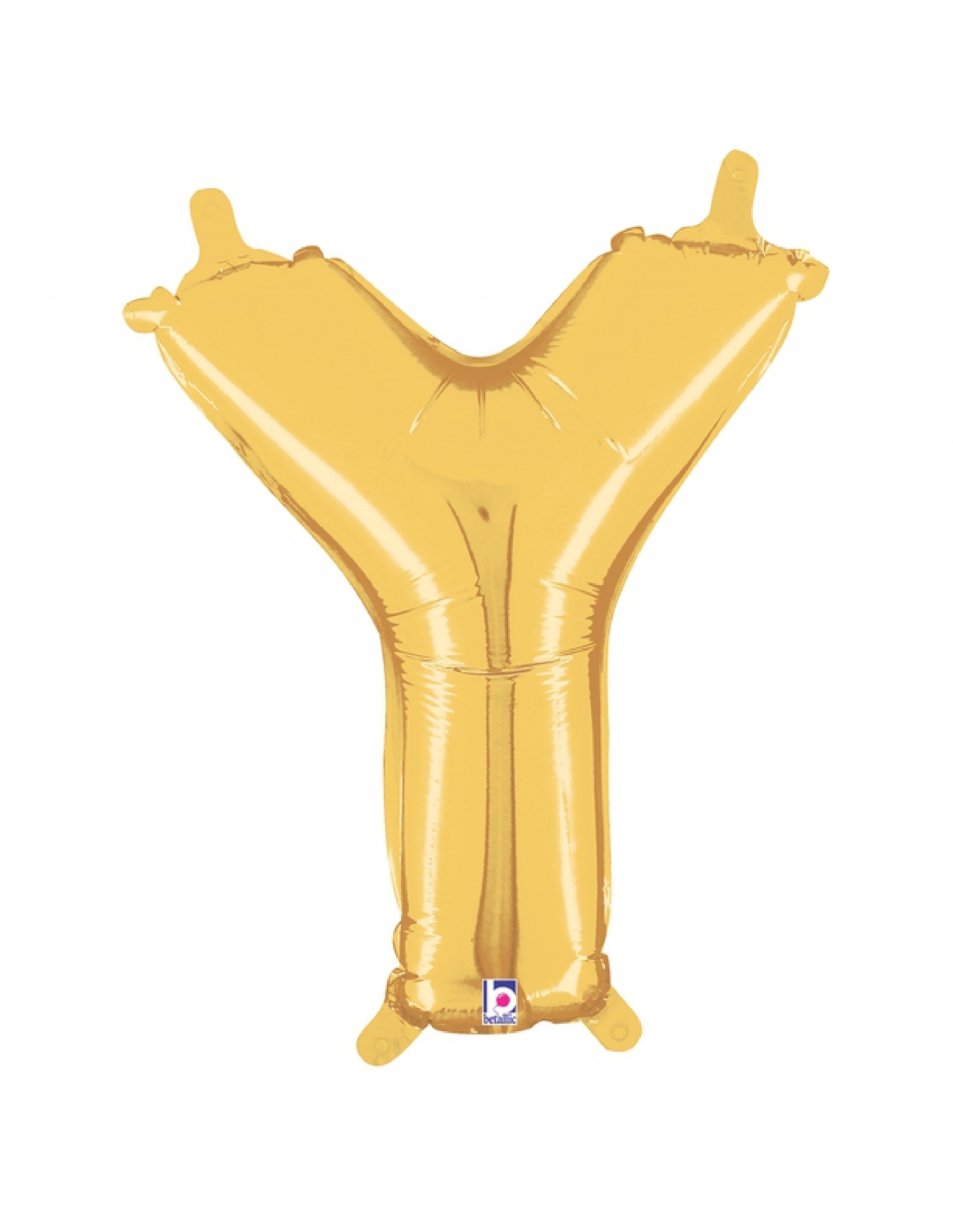 14" Letter Y - Gold Packaged Self-Sealing Airfill balloon