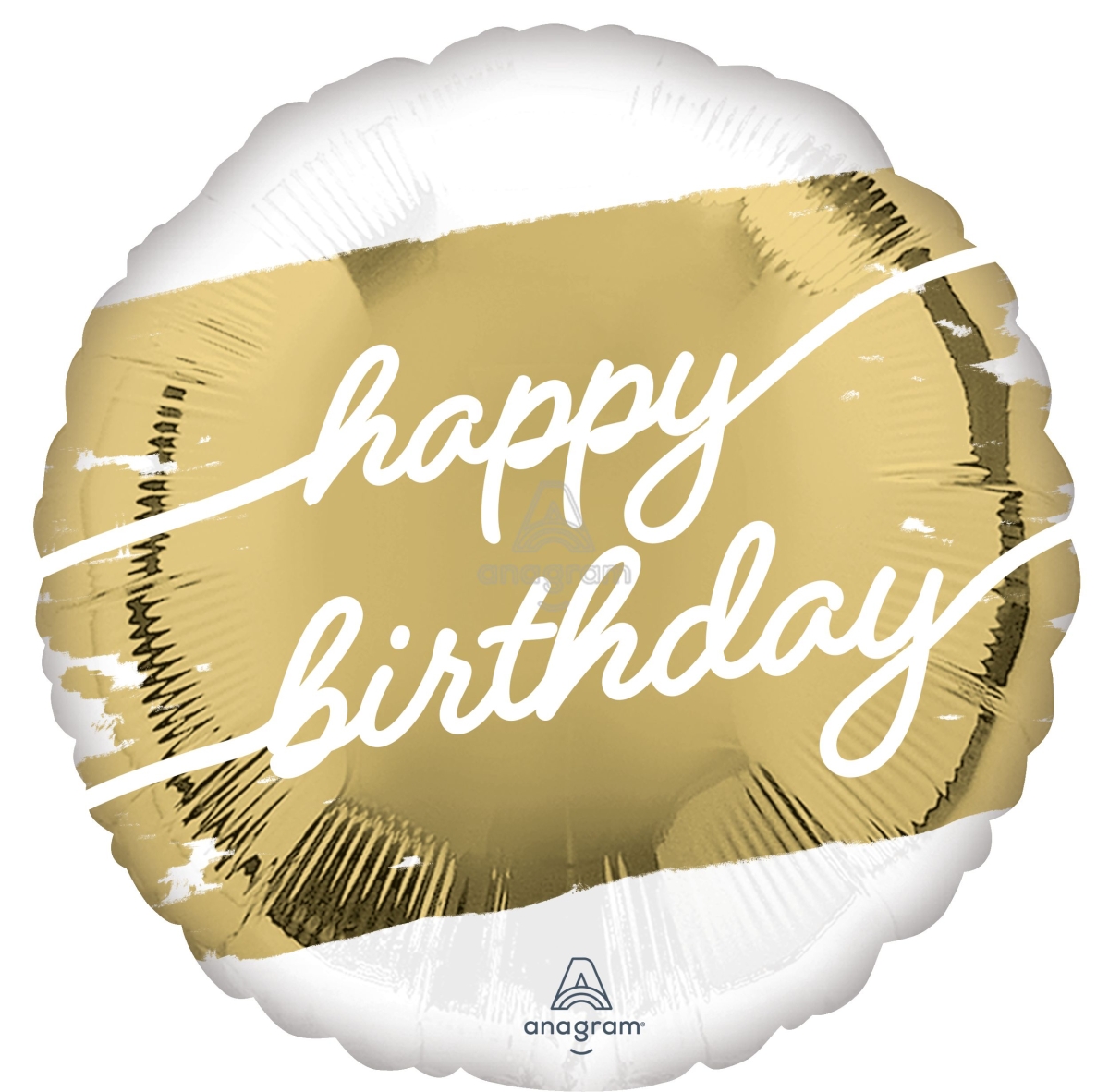 18" Golden Age Happy Birthday balloon