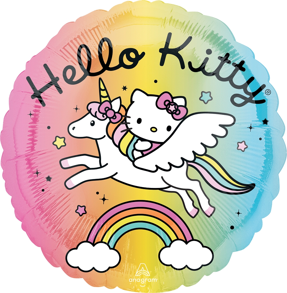 18" Hello Kitty Unicorn balloon *unpacked