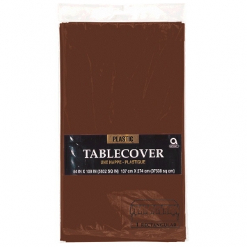 (1) Tablecover Rect 54" x 108"- Brown*