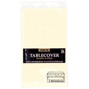 (1) Tablecover Rect 54" x 108" - Vanilla*