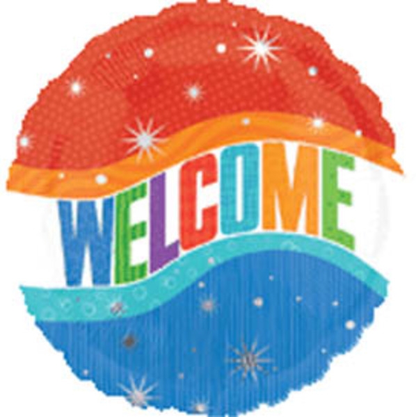 4" Foil - Warm Welcome Airfill Heat Seal Required balloon