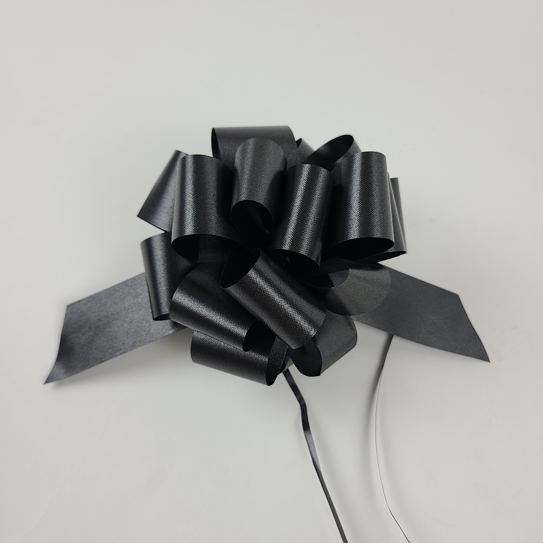 #9 Pull Bow Florasatin 5.5" - Black