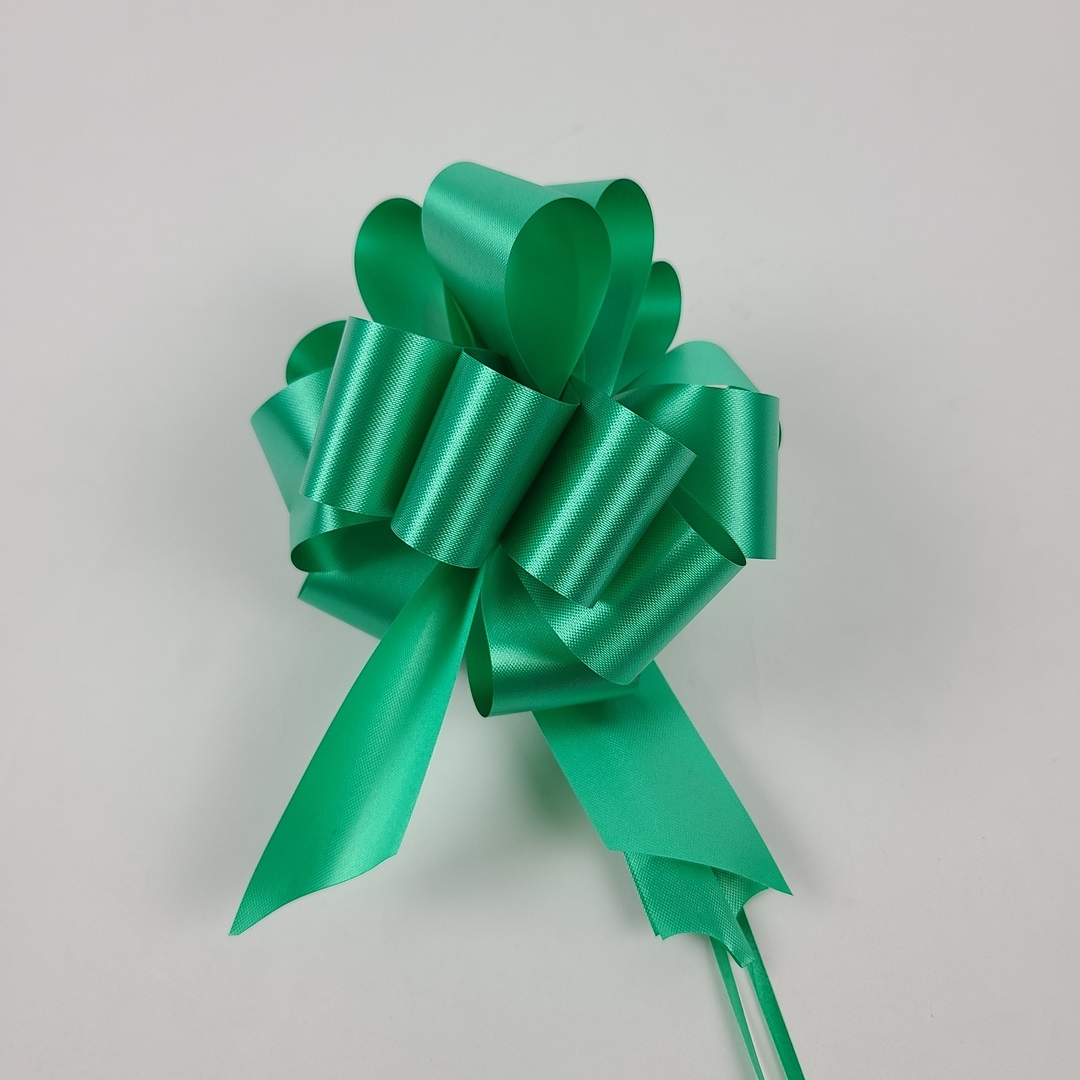 #9 Pull Bow Florasatin 5.5" - Emer Green