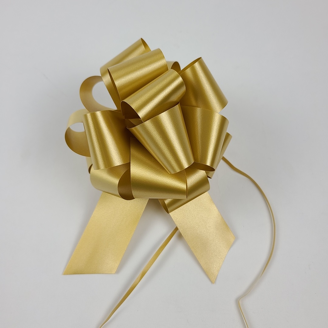 #9 Pull Bow Florasatin 5.5" - Gold