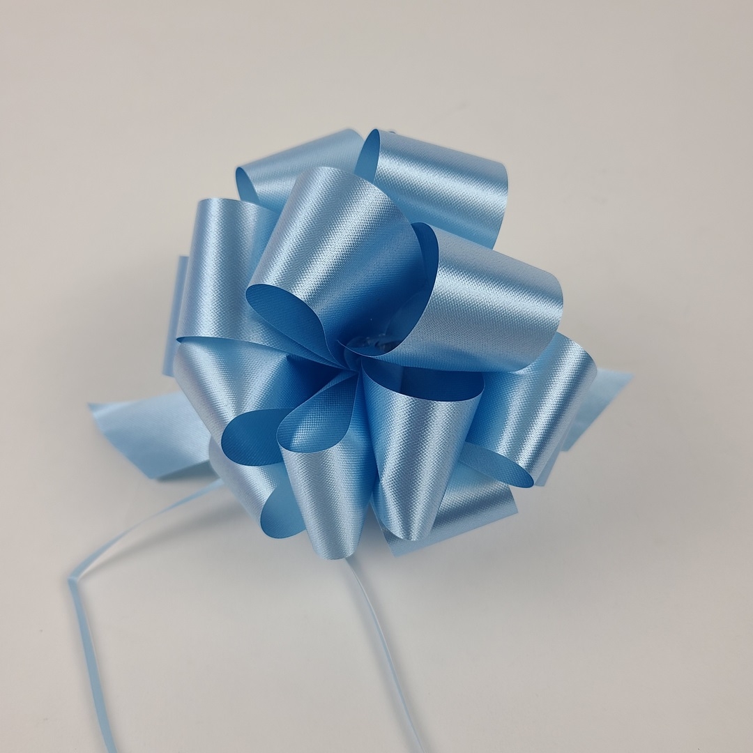 #9 Pull Bow Florasatin 5.5" - Lt Blue