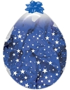 BET (25) 18" Infinity Stars Crystal Clear Stuffing balloons