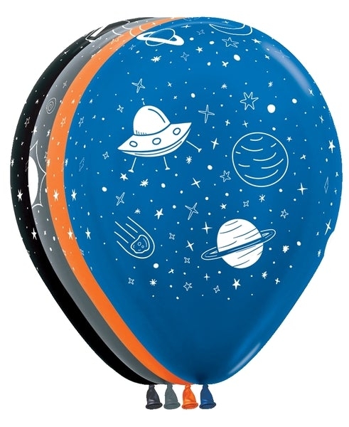 BET (50) 11" Outter Space All Over Printed balloons