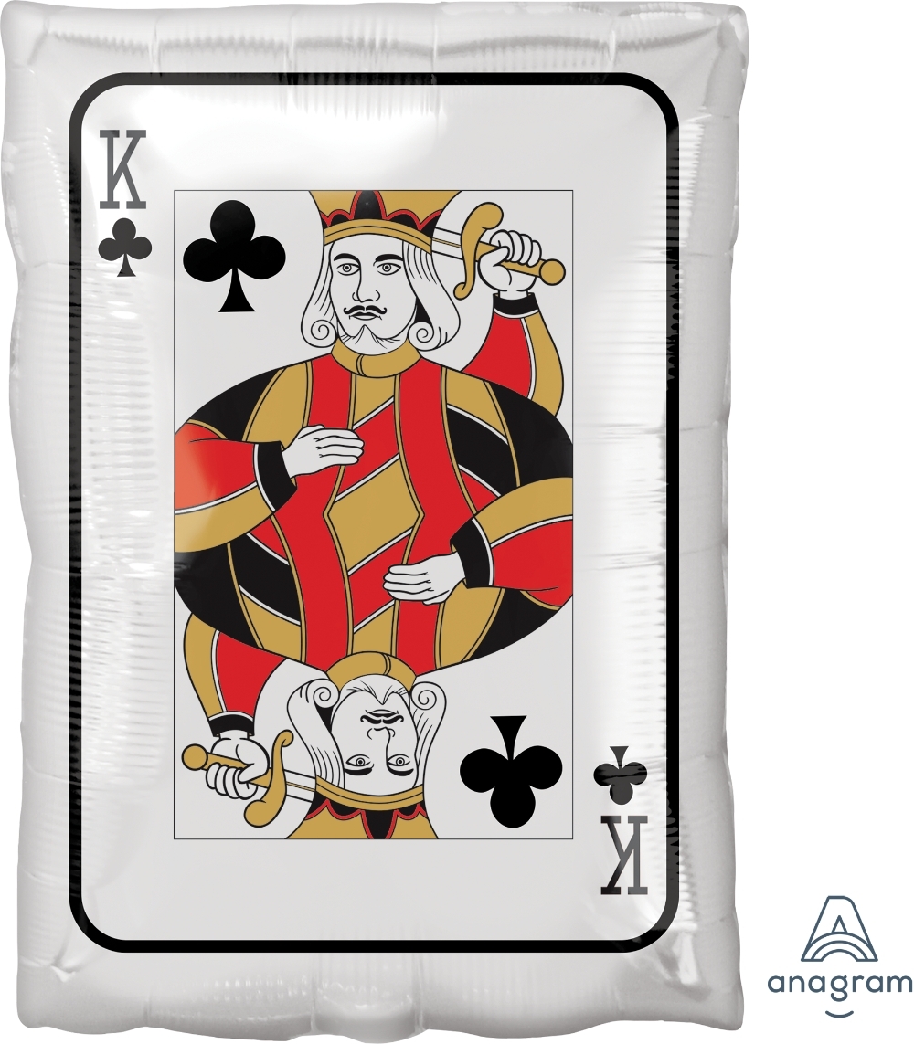 18" Shape Roll the Dice King & Ace balloon