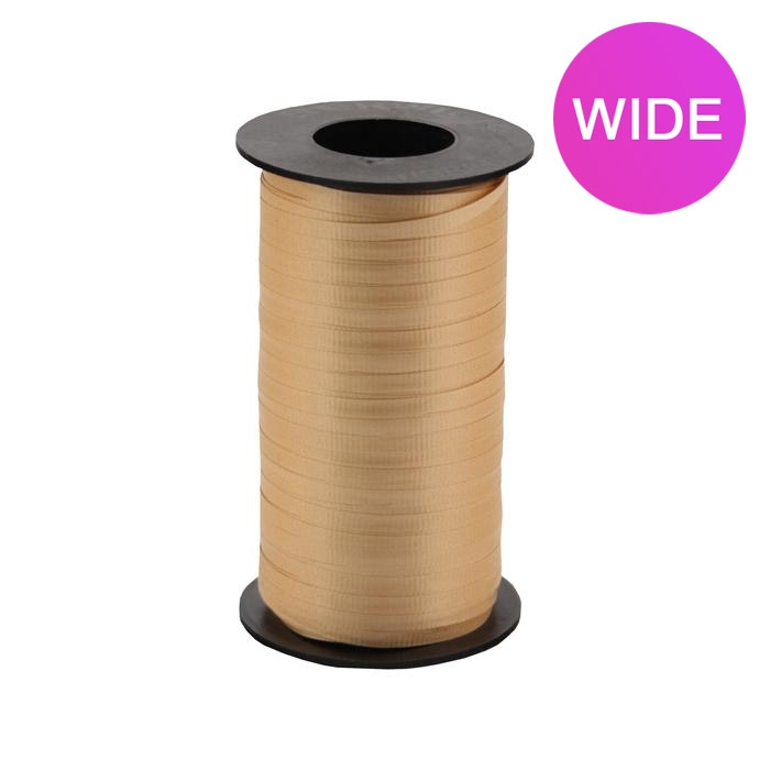 WIDE Curly Ribbon - Gold - 3/8" x 250 yds