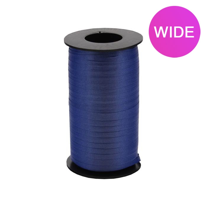 WIDE Curly Ribbon - Navy - 3/8" x 250 yds 