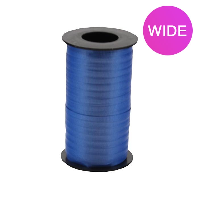 WIDE Curly Ribbon - Royal - 3/8" x 250 yds