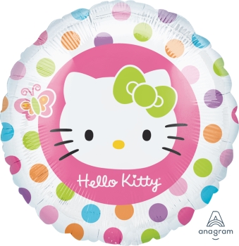 Hello Kitty balloons and party supplies for girls birthday party