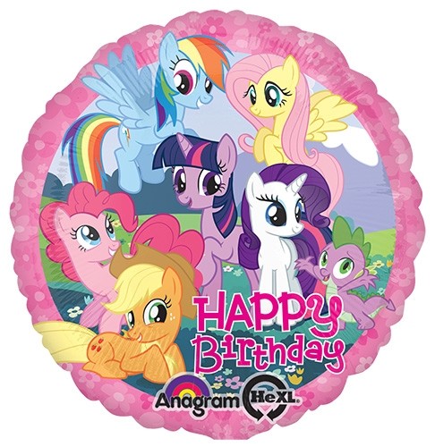 My Little Pony balloons and party supplies for girls birthday party