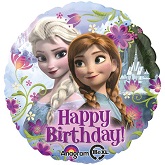 Frozen balloons and party supplies for girls birthday party