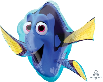 Nemo and Dory balloons and party supplies for girls birthday party